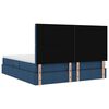 vidaXL Opbergbed met LED met matras Blauw 180 x 200 cm Polyester