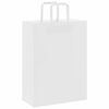 vidaXL Papieren zakken 50 st met hengsels 26x12x35 cm wit