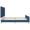 vidaXL Bedframe met hoofdeinde Blauw 180 x 200 cm Stof