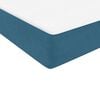 vidaXL Boxspring met matras fluweel donkerblauw 140x220 cm