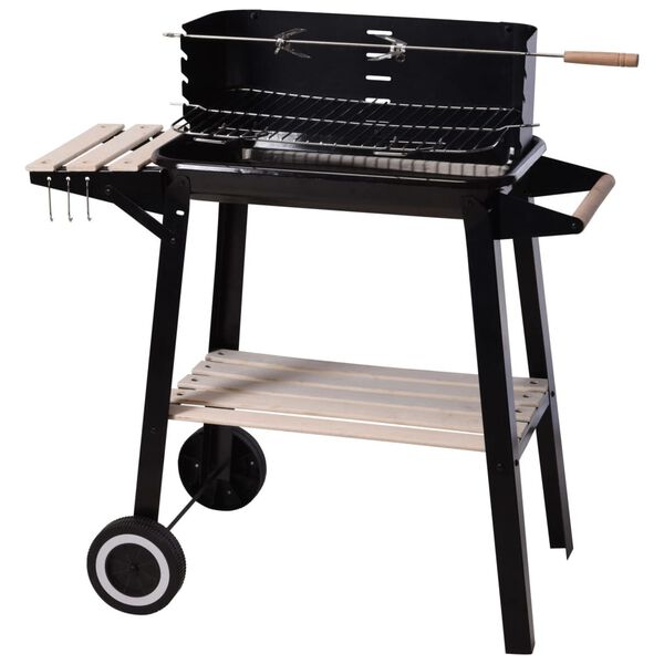 ProGarden Houtskoolbarbecue 86,5 cm zwart