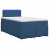 vidaXL Boxspringbed met matras met hoofdeinde Blauw 120 x 200 cm Stof