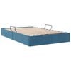 vidaXL Opslag bed met matras Donkerblauw 120 x 200 cm Fluweel
