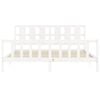 vidaXL Bedframe zonder matras massief grenenhout wit 200x200 cm