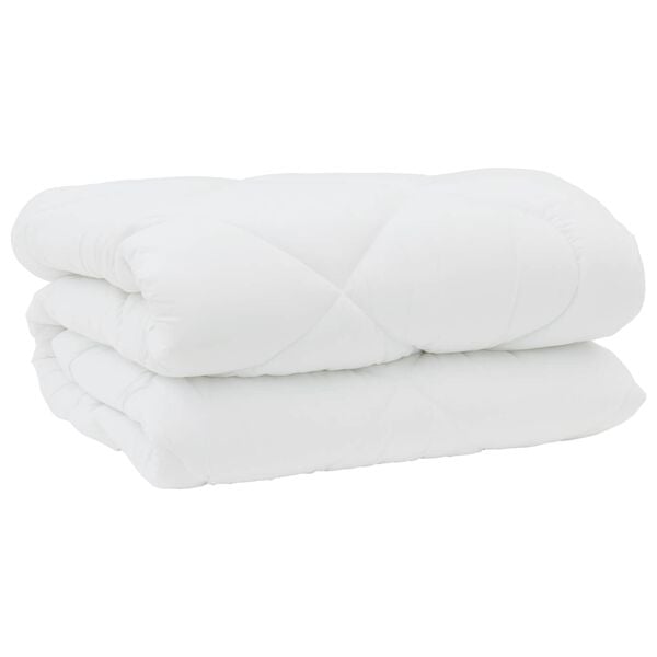 vidaXL Dekbed met Kussens 3 pcs Wit Microfiber en Dons Feather