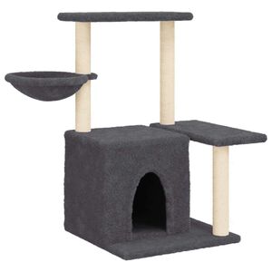 vidaXL Kattenmeubel met sisal krabpalen 83 cm donkergrijs