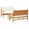 vidaXL Tuinbankenset 3 pcs Bruin 120 x 65,5 x 79 cm Massief Acaciahout