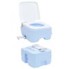 vidaXL Camping Toilet Lichtblauw en Wit 41,5 x 36,5 x 42 cm Polyetheen