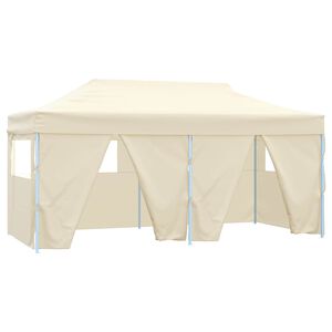 vidaXL Partytent 291 x 580 x 315 cm Cr&egrave;mekleurig Oxford Stof