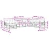 vidaXL Buiten bankenset 8 pcs Natuurlijk en Beige Massief Acaciahout