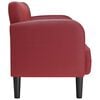 vidaXL Loveseat bank 110 cm kunstleer wijnrood