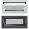 vidaXL Kelderraam RISOR 80 x 40 cm PVC en glas Antracietkleurig
