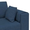 vidaXL Bank met kussen 3 pcs Blauw Stof