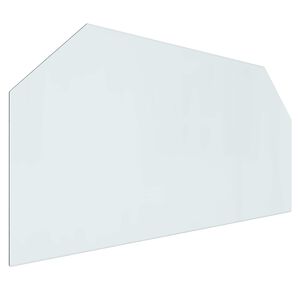 vidaXL Vuurplaats Glazen Plaat Doorzichtig 120 x 60 cm Glas