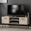 Homemania Tv-meubel Almira 120x35x50 cm houtkleurig en zwart