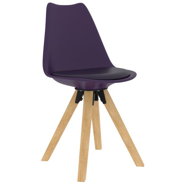 vidaXL Eetkamerstoelen 4 st lila