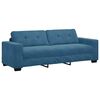 vidaXL | Bankstel | 2 pcs Blauw 221 x 78 x 80 cm Fluweel