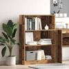 vidaXL Boekenkast 80x24x109 cm bewerkt hout oud houtkleurig