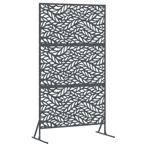 vidaXL Privacyscherm 100 x 50 x 180 cm Staal Antraciet