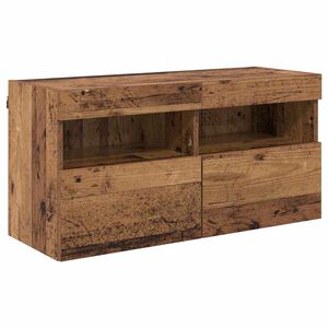 vidaXL TV Wandkast 80 x 30 x 40 cm Oud Hout Bewerkt hout
