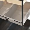 vidaXL Opbergtrolley met 9 bakken kunststof ombre