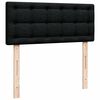 vidaXL Ottoman bed met matras en LED's 120x200 cm stof zwart