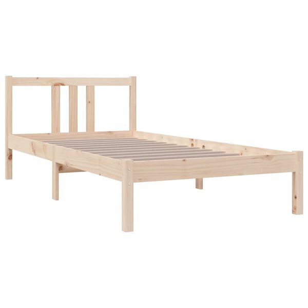vidaXL Bedframe massief hout 90x190 cm
