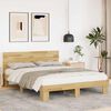 vidaXL Bedframe hoofdeinde zonder matras 150x200 cm massief hout eiken