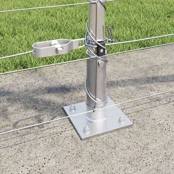 vidaXL Afrasteringspaal Gegalvaniseerd 25 x 0,8 m Staal