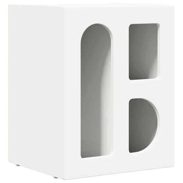 vidaXL Nachtkastje Wit 40 x 35 x 50 cm Bewerkt hout