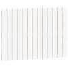 vidaXL Wandhoofdbord 82,5x3x60 cm massief grenenhout wit