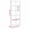 vidaXL Schuifdeur Wit 80 x 2,5 x 208 cm Massief grenenhout