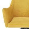 vidaXL Eetkamerstoelen 2 st fluweel geel