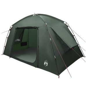 vidaXL Huisje Tent met dak Legergroen 300 x 210 x 156 cm Polyester