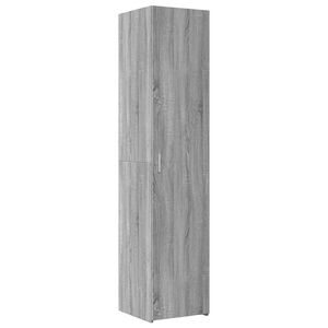 vidaXL Hoge kast 40x42,5x185 cm bewerkt hout grijs sonoma eikenkleur