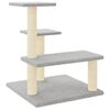 vidaXL Kattenmeubel met sisal krabpalen 61 cm lichtgrijs