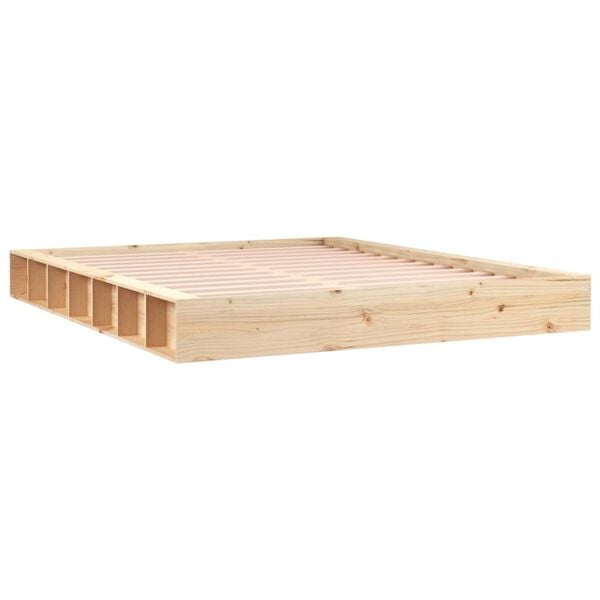 vidaXL Bedframe massief hout 200x200 cm