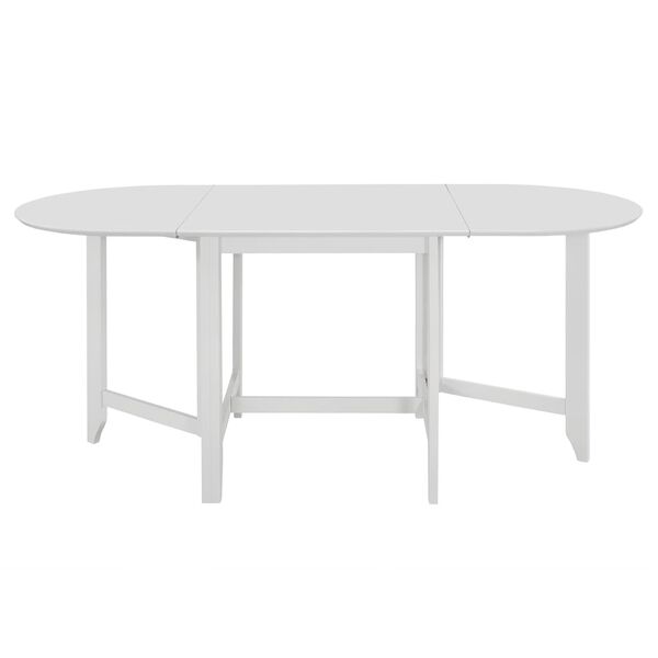 vidaXL Eettafel verlengbaar (75-180)x75x74 cm MDF wit