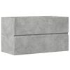 vidaXL Badkamerwandkast 80x38,5x45 cm bewerkt hout betongrijs