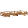 vidaXL Sofa-Sets 11 st Massief Acaciahout
