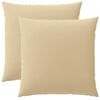 vidaXL Kussensloop 2 pcs HEERLEN Beige 60 x 60 cm Polyester
