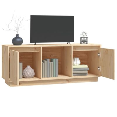 vidaXL Tv-meubel 110,5x35x44 cm massief grenenhout