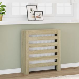 vidaXL Radiatorombouw 78x20x82 cm bewerkt hout sonoma eikenkleurig