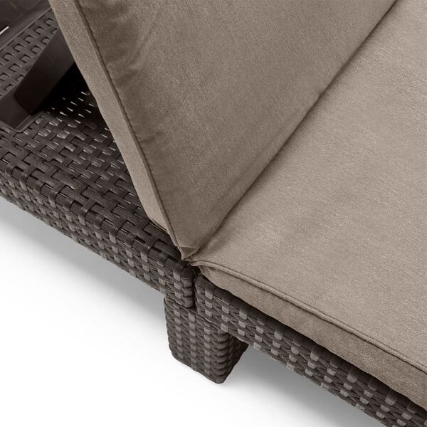 Keter Ligbed met kussen Daytona bruin