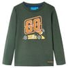 vidaXL Kindershirt met lange mouwen 92 donkergroen