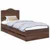vidaXL Bedframe met lade Bruine eik 90 x 190 cm Ingenieurshout