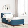 vidaXL Boxspringbed met matras Donkerblauw 100 x 200 cm Fluweel