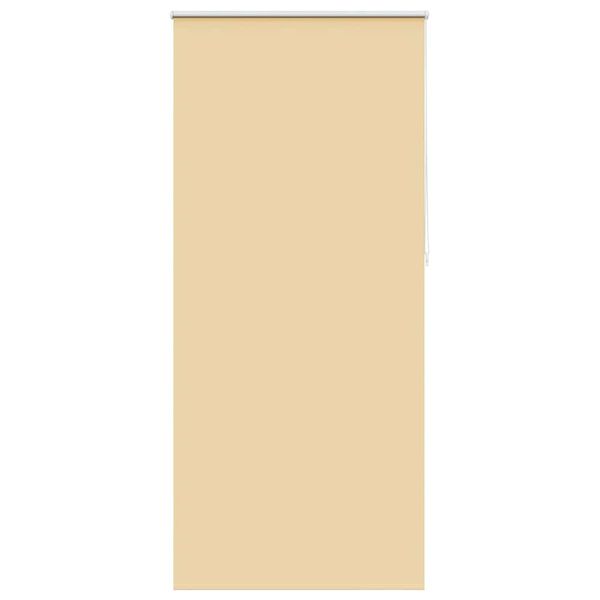 vidaXL Rolgordijn verduisterend 124,4 x 230 cm stofbreedte 120 cm beige