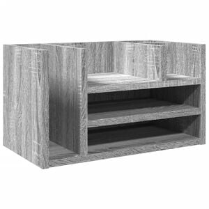 vidaXL Bureau organiser 44,5x24x25 cm bewerkt hout grijs sonoma eiken