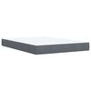 vidaXL Boxspring met matras fluweel donkergrijs 140x200 cm